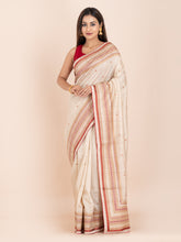 KAVVYA OFFWHITE HANDLOOM SILK SAREE